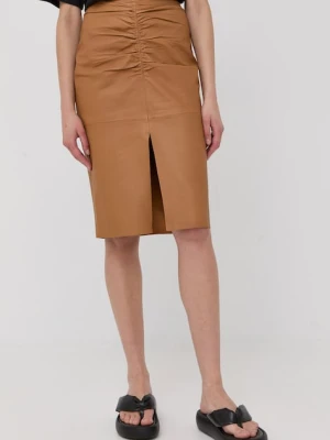 Notes du Nord spódnica skórzana