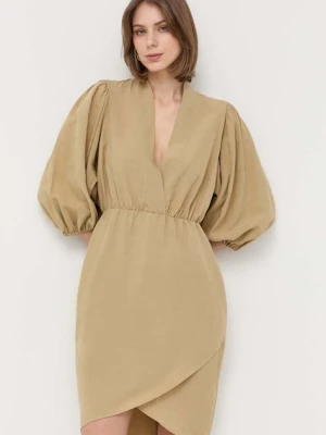 Notes du Nord sukienka z domieszką lnu