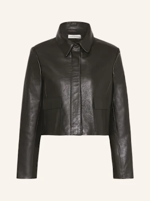 Nour Hammour Krótka Kurtka Skórzana Bleeker schwarz