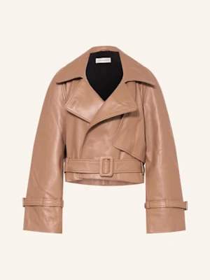 Nour Hammour Kurtka Skórzana braun