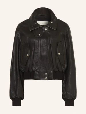 Nour Hammour Kurtka Skórzana Briar schwarz