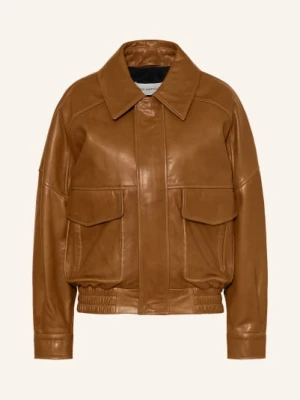 Nour Hammour Kurtka Skórzana Runa braun