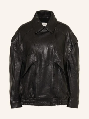 Nour Hammour Skórzana Kurtka Micah schwarz