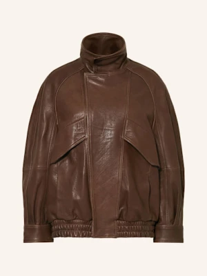 Nour Hammour Skórzany Bluzon Ariste braun