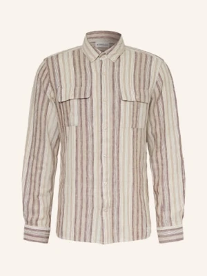 Nowadays Koszula Comfort Fit Z Lnu beige