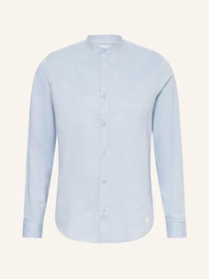 Nowadays Koszula Regular Fit Ze Stójką blau