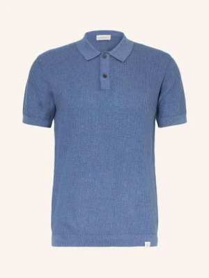 Nowadays Koszulka Polo Z Dzianiny blau