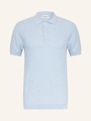Nowadays Koszulka Polo Z Dzianiny blau