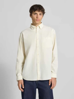 Nowoczesny krój modern fit koszula casualowa z brustaszą model 'NORREBRO' jack & jones