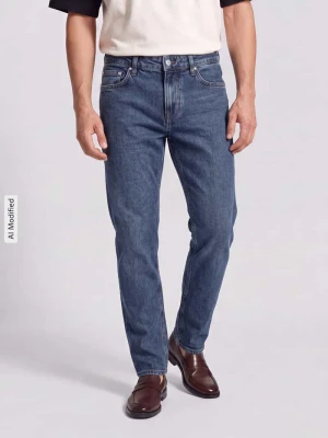 Nowoczesny krój regular fit proste jeansy z mieszanki bawełny model 'Mitch' JOOP! Jasnoniebieski