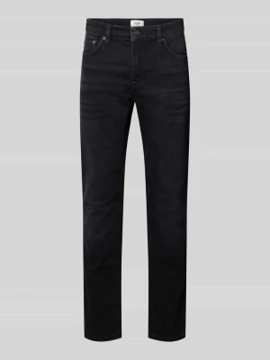Nowoczesny krój straight jeansy z mieszanki bawełny model 'Mitch' JOOP! Antracytowy