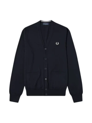 Nowoczesny sweter z wełny merino Fred Perry