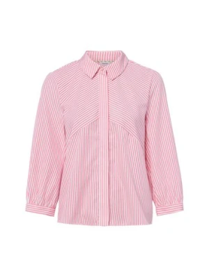 Nümph Damska bluzka koszulowa - Nucerica Kobiety Sztuczne włókno czerwony w paski,