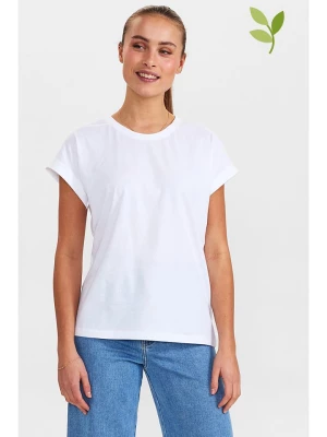NÜMPH Koszulka "Beverly" w kolorze białym rozmiar: L