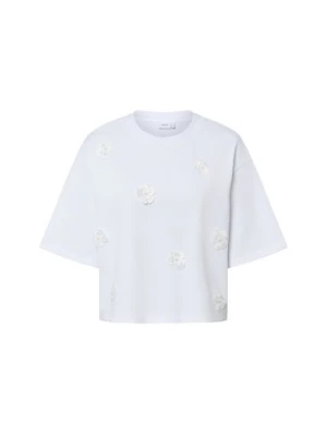 Nümph Koszulka damska - NUFleura Kobiety Bawełna (100%) biały,