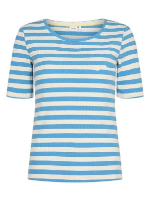 NÜMPH Koszulka "Numicke" w kolorze błękitno-białym rozmiar: L
