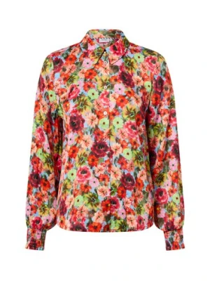 Nümph Letnia bluzka damska - NUMista Kobiety wiskoza czerwony|wielokolorowy wzorzysty,