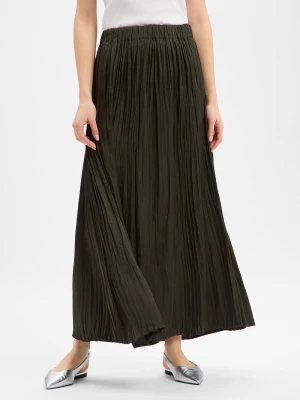 Nümph Plisowana spódnica damska - Nufea Kobiety Sztuczne włókno zielony jednolity,