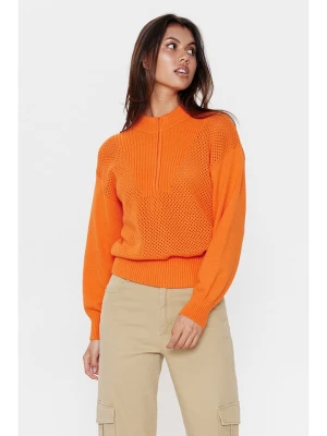 NÜMPH Sweter "Eppi" w kolorze pomarańczowym rozmiar: XS