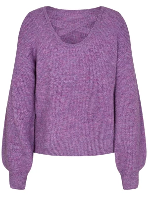 NÜMPH Sweter "Melia" w kolorze fioletowym rozmiar: XL