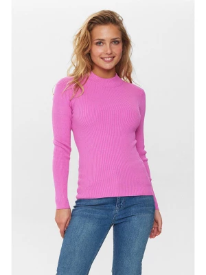 NÜMPH Sweter "Nubia" w kolorze różowym rozmiar: XL