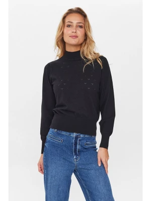NÜMPH Sweter "Nuedna" w kolorze czarnym rozmiar: S