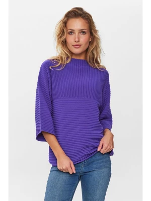 NÜMPH Sweter "Nuirmelin" w kolorze fioletowym rozmiar: S