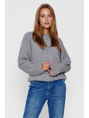 NÜMPH Sweter "Nuzindi" w kolorze szarym rozmiar: XXL