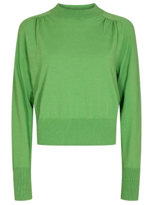 NÜMPH Sweter "Sila" w kolorze zielonym rozmiar: M
