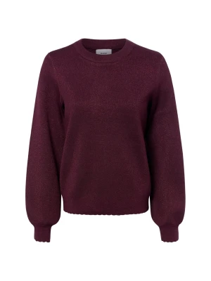 Nümph Sweter z dzianiny - Nubir Solid Kobiety lila