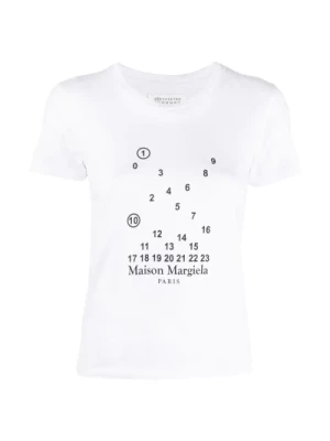 Numeric Logo Crewneck T-shirty i Pola Maison Margiela
