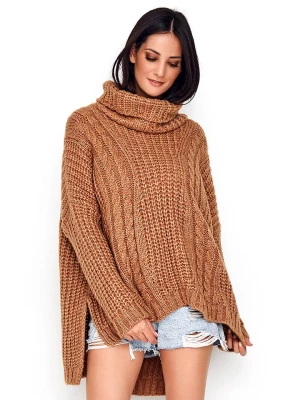 numinou Sweter w kolorze kamelowym rozmiar: onesize
