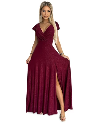 numoco Sukienka w kolorze bordowym rozmiar: 3XL