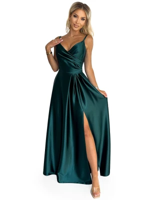 numoco Sukienka w kolorze ciemnozielonym rozmiar: M