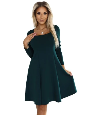 numoco Sukienka w kolorze ciemnozielonym rozmiar: M