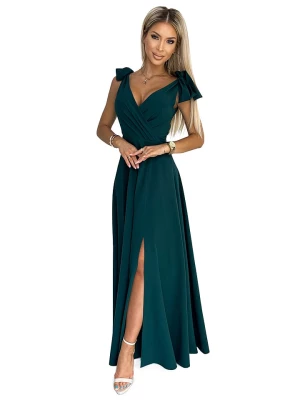 numoco Sukienka w kolorze ciemnozielonym rozmiar: XL