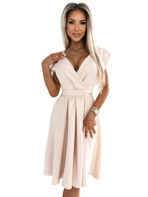 numoco Sukienka w kolorze kremowym rozmiar: XL