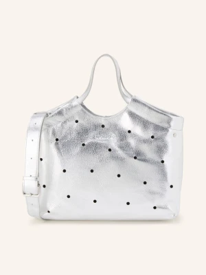 Núnoo Torebka Bellis Small silber SREBRNY