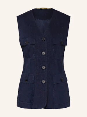 Nvsco Kamizelka Typu Blezer Melody Z Lnem blau