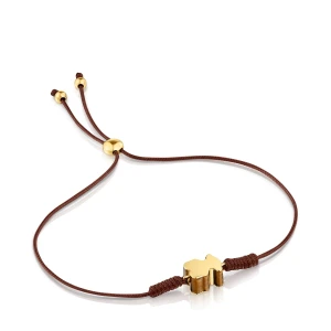 Nylonowa Bransoletka Z Motywem Misia Ze Złota I Tygrysim Okiem Tous 1950 - Tous Rozmiar