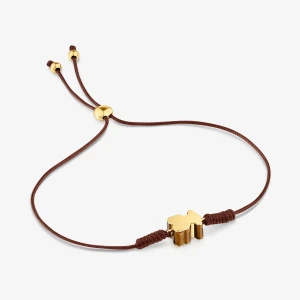 Nylonowa Bransoletka Z Motywem Misia Ze Złota I Tygrysim Okiem Tous 1950 - Tous