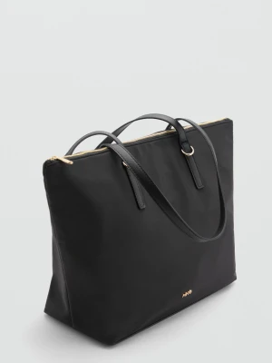 Zdjęcie produktu Nylonowa torba shopper czarny - Kobieta - Rozmiar uniwersalny - MANGO