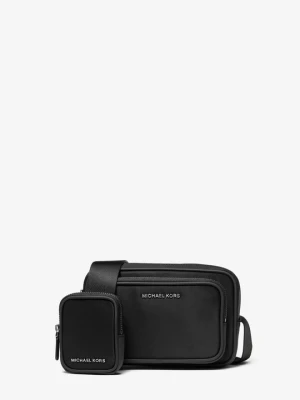 Nylonowa torebka Brooklyn typu camera bag z saszetką Michael Kors CZARNY (Czarny)