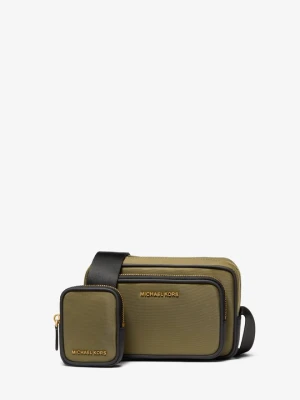 Nylonowa torebka Brooklyn typu camera bag z saszetką Michael Kors LODEN (Zielony)