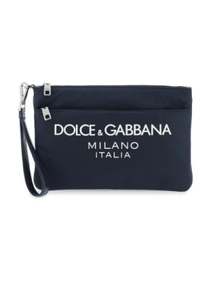 Nylonowa Torebka z Gumowym Logo Dolce & Gabbana