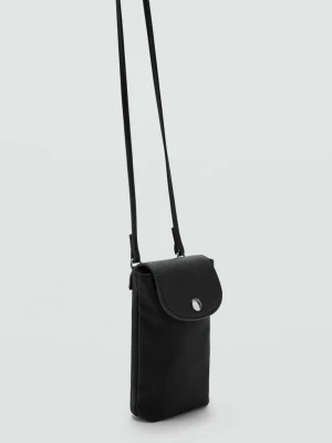 Nylonowe etui na telefon czarny - Kobieta - Rozmiar uniwersalny - MANGO