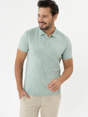 Koszulka polo z wzorem O-KOBALT Volcano