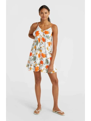 O´NEILL Sukienka "Malu" w kolorze białym ze wzorem rozmiar: L