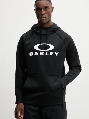 Oakley bluza sportowa SIERRA męska kolor czarny z kapturem z nadrukiem FOA402382