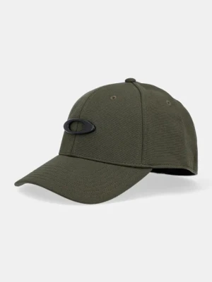 Oakley czapka z daszkiem kolor zielony z aplikacją 911545.86L